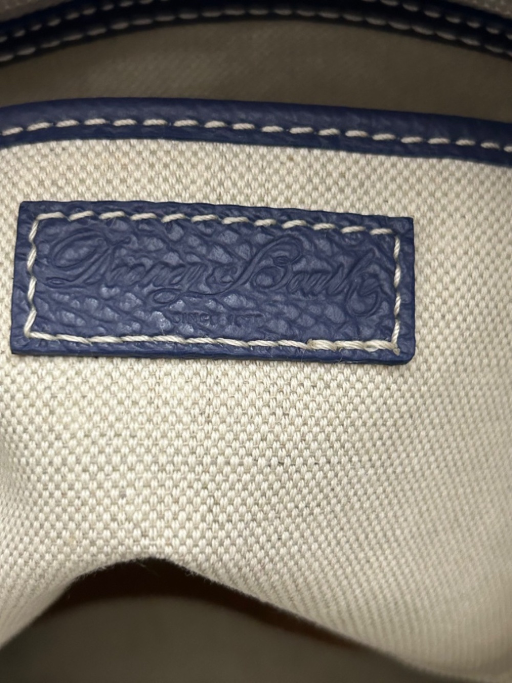 Dooney & Bourke Lucca Pebble Leather Satchel with Crossbody Strap Marine Blue - Picture 9 of 12